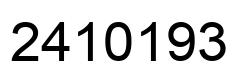 Number 2410193 black image