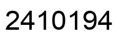 Number 2410194 black image