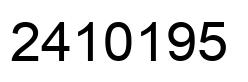Number 2410195 black image