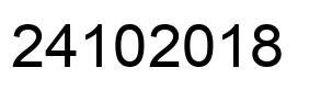 Número 24102018 imagen negro