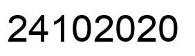 Number 24102020 black image