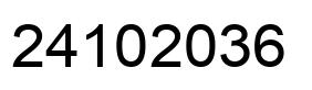 Número 24102036 imagen negro