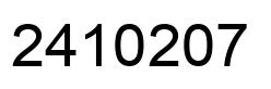 Number 2410207 black image