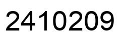 Number 2410209 black image