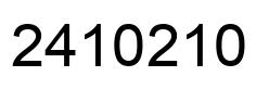 Number 2410210 black image