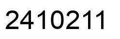 Number 2410211 black image