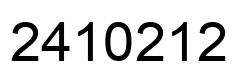 Number 2410212 black image