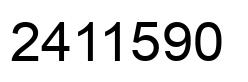 Number 2411590 black image