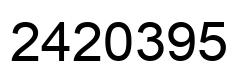 Número 2420395 imagen negro