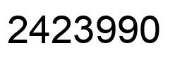 Número 2423990 imagen negro