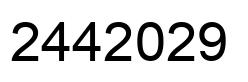 Number 2442029 black image