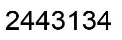Número 2443134 imagen negro