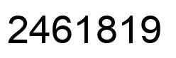 Number 2461819 black image