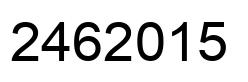 Number 2462015 black image