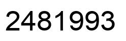 Número 2481993 imagen negro