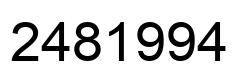 Número 2481994 imagen negro
