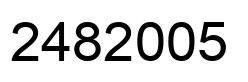 Number 2482005 black image