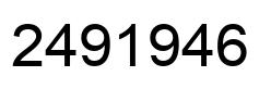 Number 2491946 black image