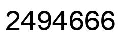 Número 2494666 imagen negro