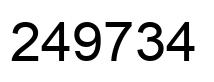 Número 249734 imagen negro