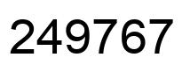 Número 249767 imagen negro