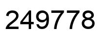 Number 249778 black image