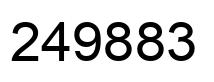 Número 249883 imagen negro