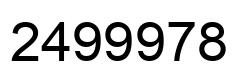 Número 2499978 imagen negro