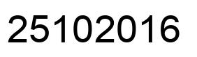 Number 25102016 black image