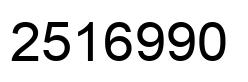 Número 2516990 imagen negro