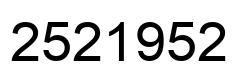 Número 2521952 imagen negro