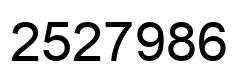 Número 2527986 imagen negro