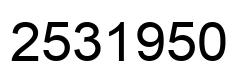 Número 2531950 imagen negro
