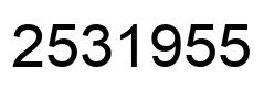 Número 2531955 imagen negro