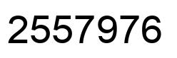 Number 2557976 black image