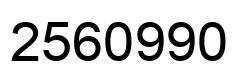 Número 2560990 imagen negro