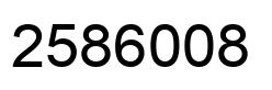 Number 2586008 black image