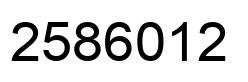 Número 2586012 imagen negro