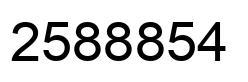 Number 2588854 black image