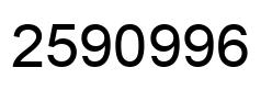 Number 2590996 black image