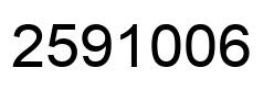 Number 2591006 black image