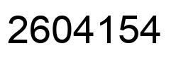 Number 2604154 black image