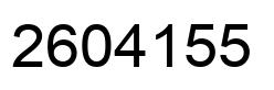 Number 2604155 black image