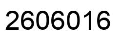 Number 2606016 black image