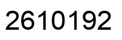 Number 2610192 black image