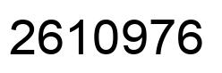 Número 2610976 imagen negro