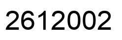 Número 2612002 imagen negro