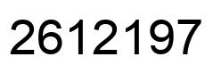 Number 2612197 black image