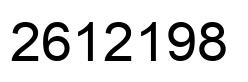Number 2612198 black image