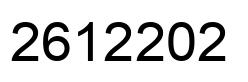 Number 2612202 black image